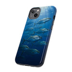 Amberjack School Phone Case, Open Water Sunlight Tough Cover
