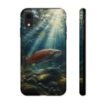 Salmon River Fishing Phone Case, Sunlit Current Cover