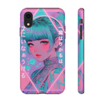 Neon Cyber Geisha phone case | Tough Case