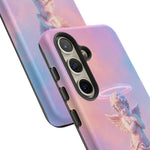 Praying Cherub Statue halo Vaporwave Aesthetic phone case