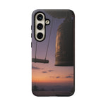 Temple Bell Sunset Phone Case Japan Zen Tough Case