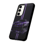 R33 Skyline Phone Case, Purple 97 JDM Sports Car Stripe Studio Cover