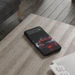 Z06 C8 Phone Case, Red Smoke Studio Reflection Cover