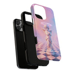Praying Cherub Statue halo Vaporwave Aesthetic phone case