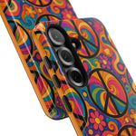 Peace Love Rainbow Spiral Art Tough Phone Case