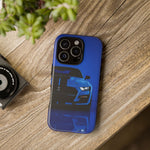 Blue Mustang Art Phone Case, GT500 American Muscle Car Tough Cover for Men