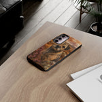 Border Terrier Earthy Watercolor Art Tough Phone Case