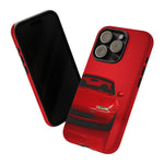 Red Miata Phone Case, NA MX5 90s JDM Roadster Tough Cover