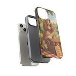 Cocker Spaniel Picnic Scene phone case | vintage dog art