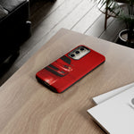 Red Sports Car C6 Z06 phone case | Corvette front view