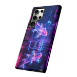 Neon Koi Reflection Vaporwave phone case | Tough Cover