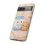 Milk Cookie Phone Case Cute Food Kawaii Tough Cover Gift Art