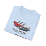 1959 Fairlane 500 Vintage Car T-Shirt | Classic Red 1950s Automobile Tee