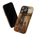 German Wirehaired Pointer Autumn Art Tough Phone Case