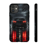 Night Rain R34 Skyline Car phone case | Sports Car Rear Lights, Reflective Road