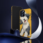 Sheepdog Hair Flip Phone Case Funny Dog Lover Gift
