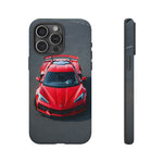 Red C8 Z06 Track Wing Tough Phone Case Cover Gift Art