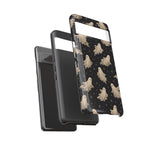 Vintage Ghost Pattern phone case | Halloween spooky stars design