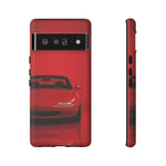 Red Miata Phone Case, NA MX5 90s JDM Roadster Tough Cover