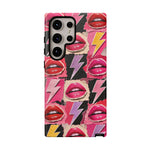 Pop Art Lips and Lightning Bolt Phone Case