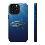 Yellowfin Tuna Phone Case, Deep Blue Water Tough Cover, Gift