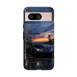 C8 GT Race Car Pit Lane Sunset Phone Case Tough Case