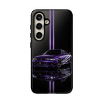 R33 Skyline Phone Case, Purple 97 JDM Sports Car Stripe Studio Cover
