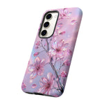 Pink Chrome Cherry Blossom Phone Case | Tough Cover