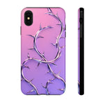 Chrome Thorn Vine Phone Case Vaporwave Tough Cover