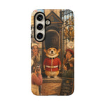 Corgi Royal Guard phone case | Cute British corgi soldier illustration