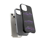 Purple R33 Skyline GTR JDM Sports Car Phone Case Tough Multi View