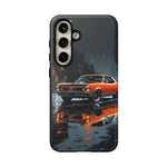 1966 GTO Orange Rainy City Tough Phone Case Cover Gift Art