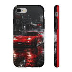RX7 Phone Case Red, Night Drift JDM Sports Car Tough Cover, Gift