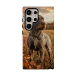 German Wirehaired Pointer Autumn Art Tough Phone Case