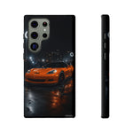 Orange C6 Neon Car Meet Tough Phone Case