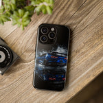 Camaro ZL1 Phone Case, Blue Track Smoke Studio Cover