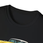 Yellow 1955 Chevy Bel Air T-Shirt | Vintage Classic Car Trio Illustration