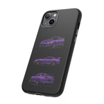 MK4 Supra Phone Case Purple, Three-View Vector Cover