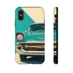 1957 Bel Air Turquoise Retro Tough Phone Case Classic Car Art Cover