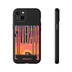 Silverado sunset truck Phone Case | Retro pickup silhouette