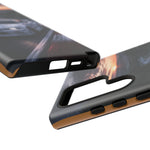Skyline GT-R R34 White Nurburgring Speed Art Tough Phone Case