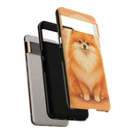 Pomeranian Tiny Fox Fluffy Art Tough Phone Case
