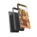 Cocker Spaniel Picnic Scene phone case | vintage dog art