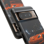 Orange C6 Neon Car Meet Tough Phone Case