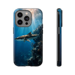 Cobia Reef Phone Case, Shaft of Light Ocean Fishing Tough Cover