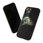 Snook Fishing Phone Case, Saltwater Portrait Black Cover, Gift