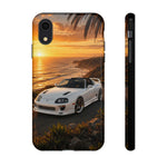 Supra MK4 Super White Targa Coastal Art Tough Phone Case