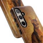 Abyssinian Warm Ticked Portrait Art Tough Phone Case