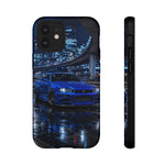 Skyline GT-R R34 Bayside Blue Tokyo Night Art Tough Phone Case