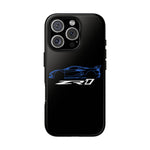 Blue C8 ZR1 Phone Case for Supercar Enthusiasts